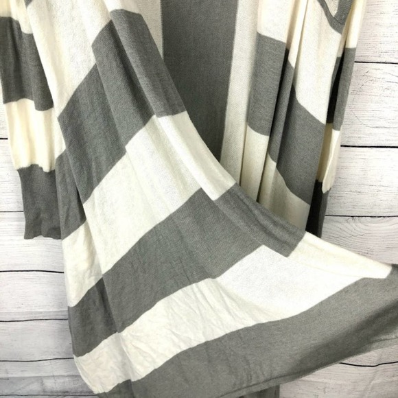 Blue Asphalt | Striped Knit Open Front Cardigan S/M - Picture 5 of 9